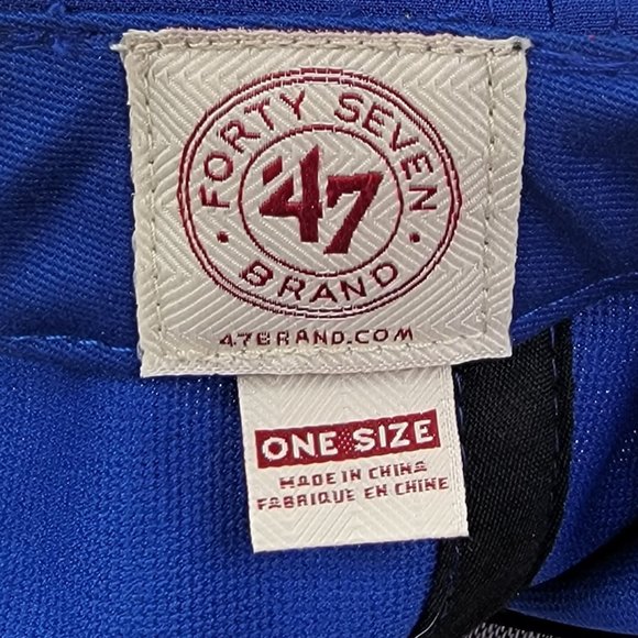 Chicago Cubs Hat Blue Baseball Cap '47 Brand Adjustable Strap Embroidered MLB - Picture 6 of 8